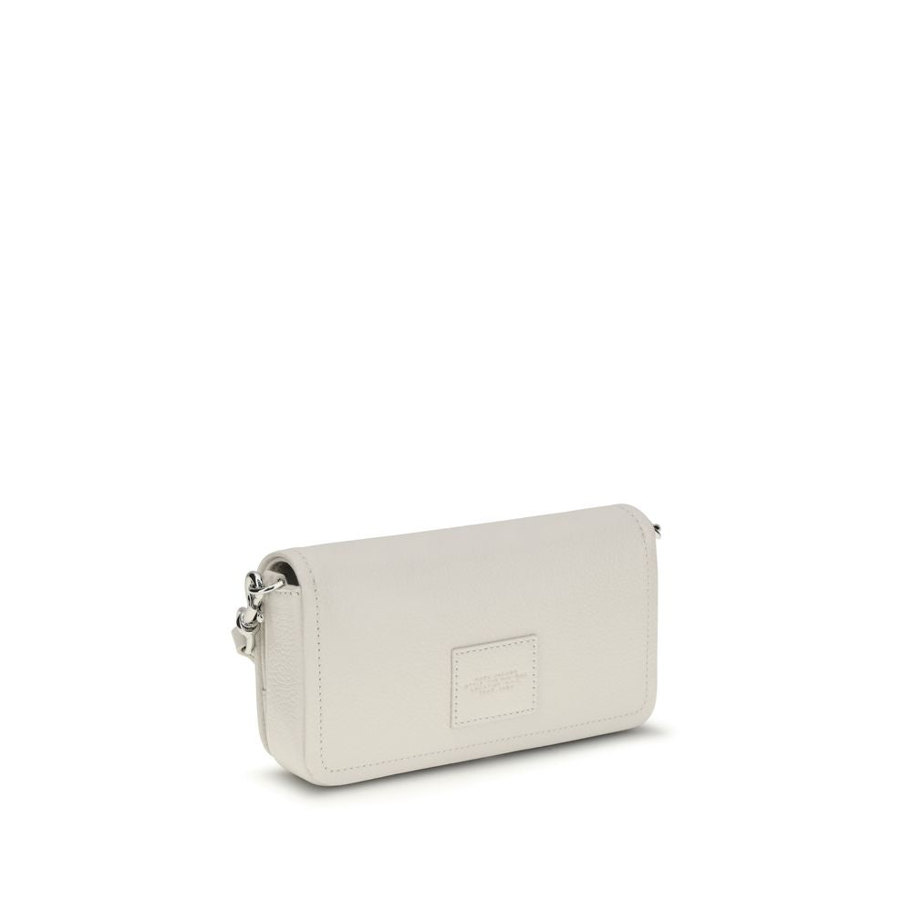 Marc Jacobs The Mini Bag Shoulder Bag Grained Leather Cotton/Silver
