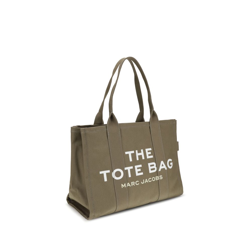 Marc Jacobs The Large Tote Bag Olive Cotton Canvas