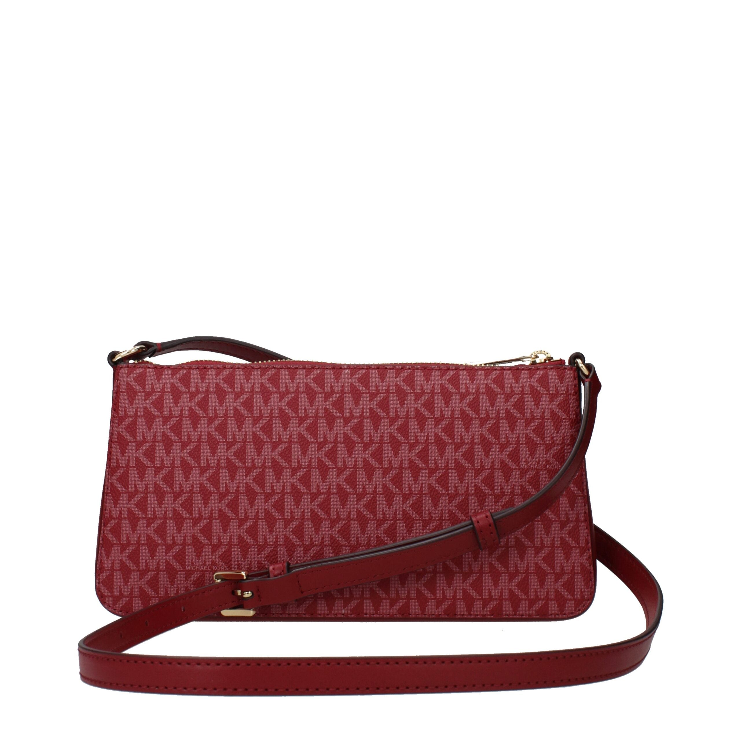 Michael Kors Jet Set Large Logo Crossbody Bag Cherry