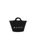Marni Tropicalia Raffia Bucket Bag in Black
