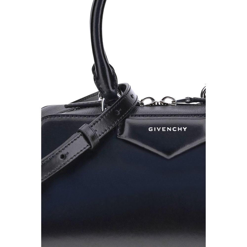 Givenchy Antigona East-West Small Bag in Black Calfskin