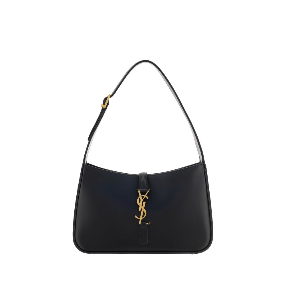 Saint Laurent Le 5 à 7 leather shoulder bag with YSL logo